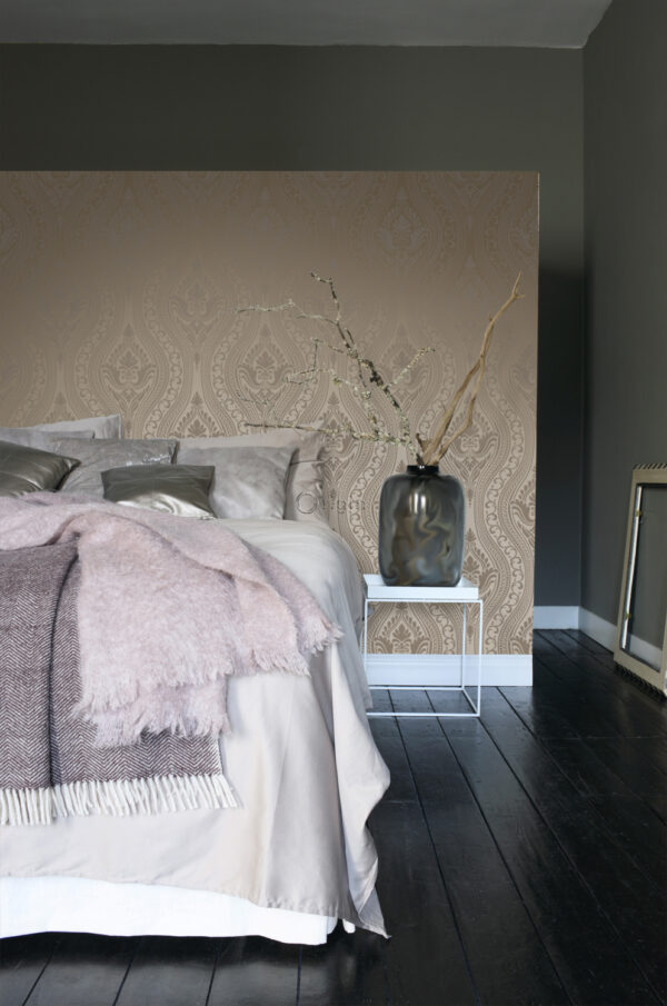 Origin Wallcoverings tapeet ornament - läikiv pronks