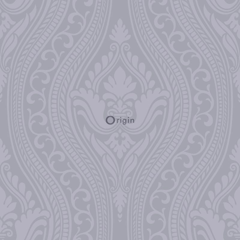 Origin Wallcoverings tapeet ornament - lilla ja hall