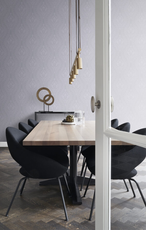 Origin Wallcoverings tapeet ornament - lilla ja hall