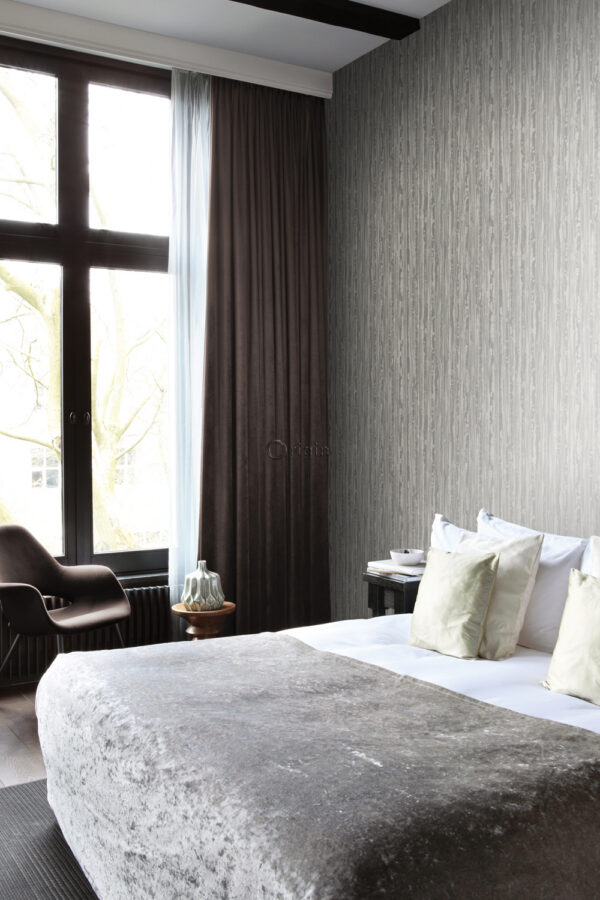 Origin Wallcoverings tapeediribad - pruun ja hele läikiv kuld