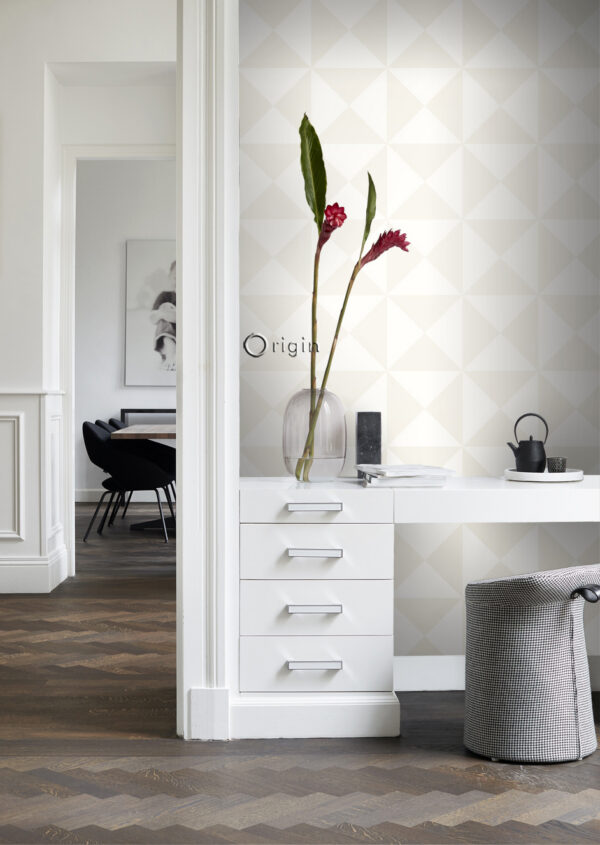 Origin Wallcoverings tapeet graafiline vorm - valge