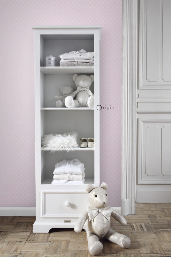 Origin Wallcoverings tapeet täpid läikiv roosa