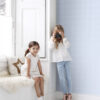 Origin Wallcoverings tapeet rombimotiiv - helesinine