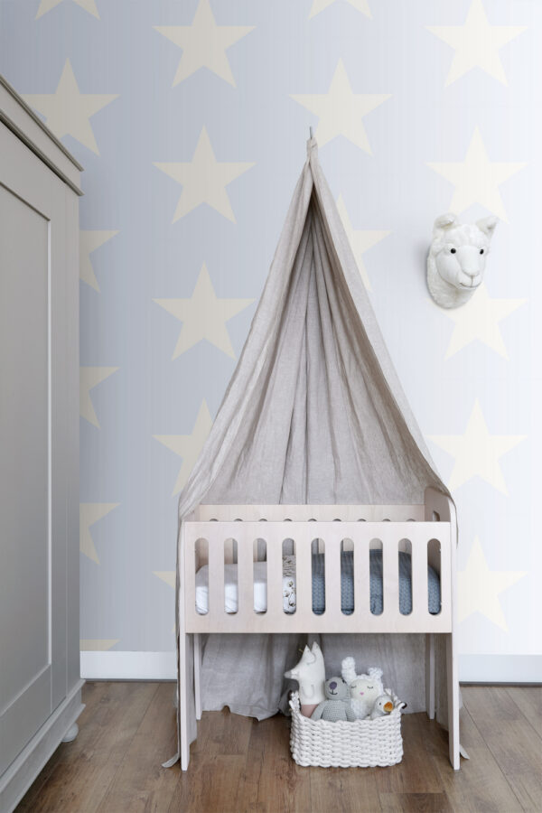 Origin Wallcoverings tapeet tähed helesinine