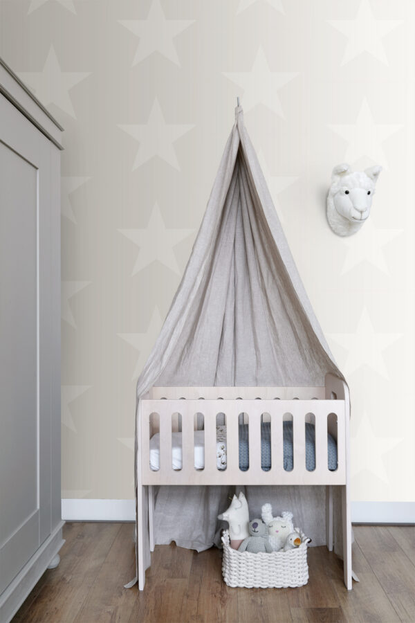 Origin Wallcoverings tapeet tähed - beež