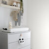 Origin Wallcoverings tapeet väikesed tähed mattvalge ja läikiv hõbedane