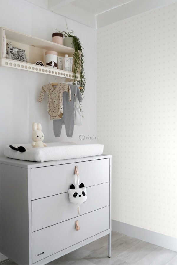 Origin Wallcoverings tapeet väikesed tähed mattvalge ja läikiv hõbedane