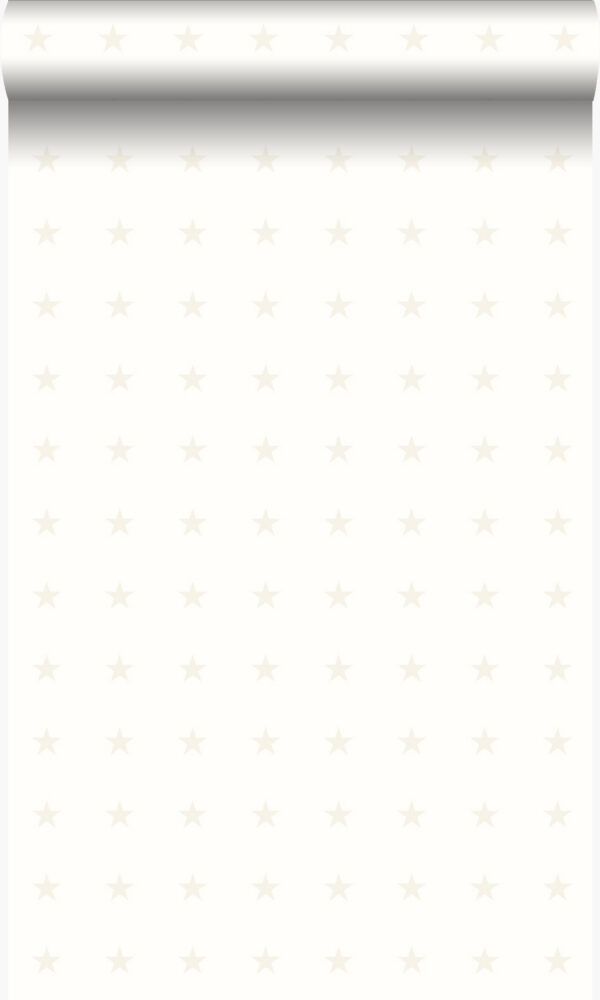 Origin Wallcoverings tapeet väikesed tähed mattvalge ja läikiv hõbedane