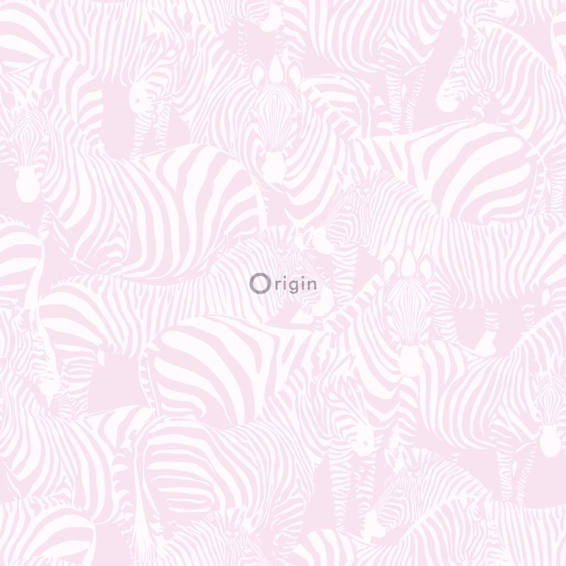 Origin Wallcoverings tapeet sebrad heleroosa