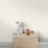 Origin Wallcoverings tapeet hundhammas motiiv - valge ja hõbedane