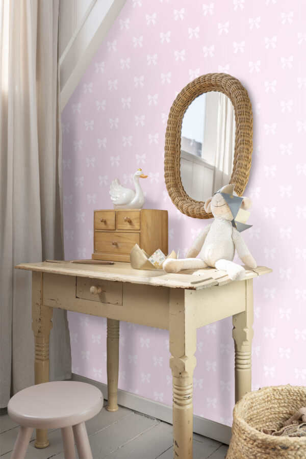 Origin Wallcoverings tapeet väikesed lipsud - läikiv roosa