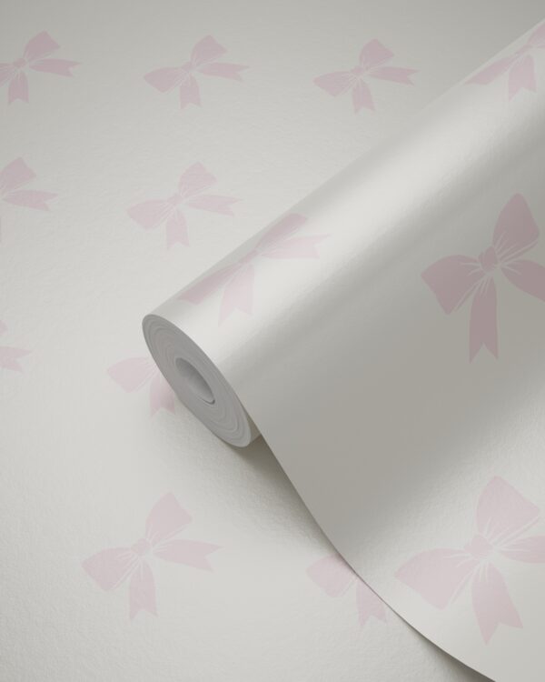 Origin Wallcoverings tapeet väikesed lipsud - läikiv valge ja heleroosa