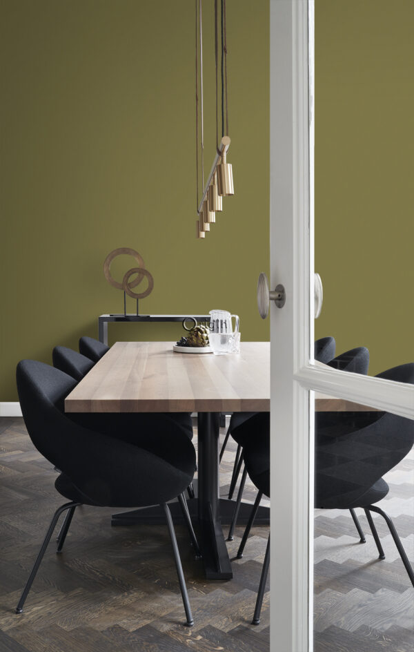 Origin Wallcoverings tapeet lihtne sinepikollane