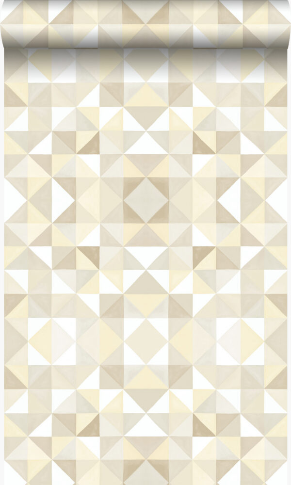 Origin Wallcoverings tapeet kubism beež