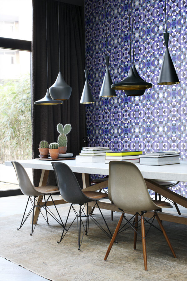 Origin Wallcoverings tapeet kubism lilla