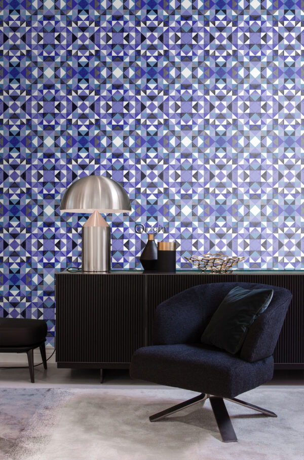 Origin Wallcoverings tapeet kubism lilla