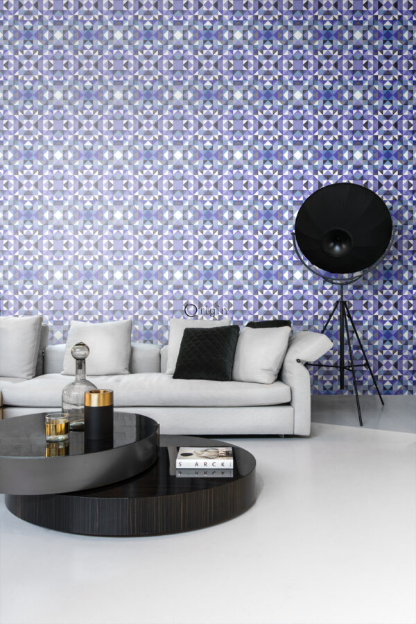 Origin Wallcoverings tapeet kubism lilla