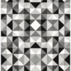 Origin Wallcoverings tapeet kubism must ja valge