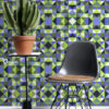 Origin Wallcoverings tapeet kuubism roheline