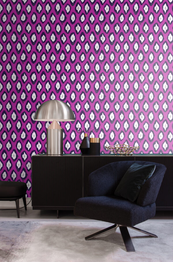 Origin Wallcoverings tapeet ikat - roosa