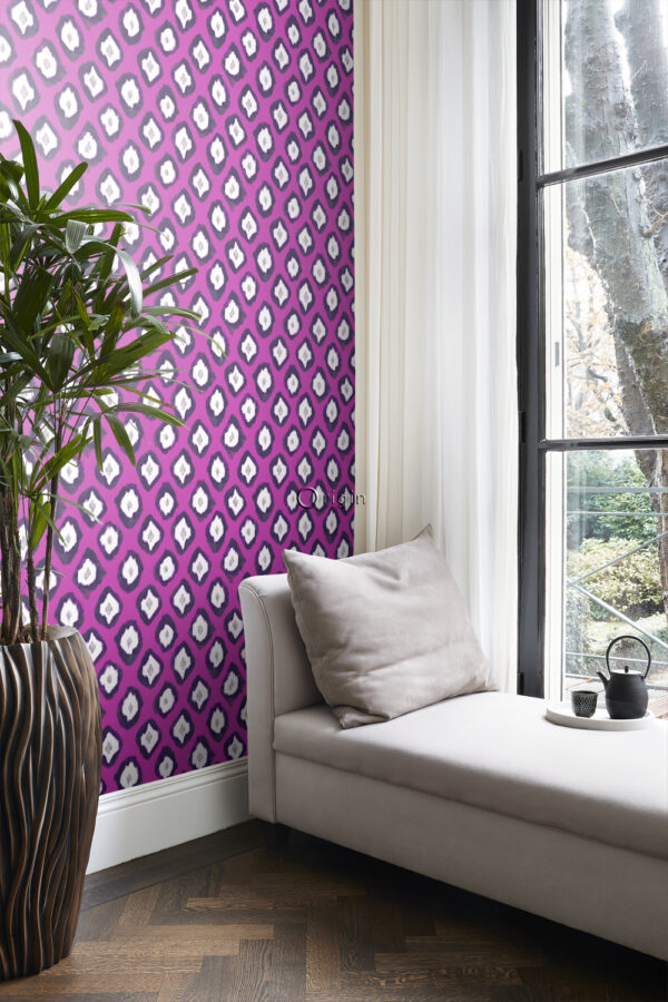 Origin Wallcoverings tapeet ikat - roosa