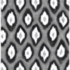 Origin Wallcoverings tapeet ikat - must ja valge