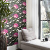 Origin Wallcoverings magnoolia tapeet - must ja roosa