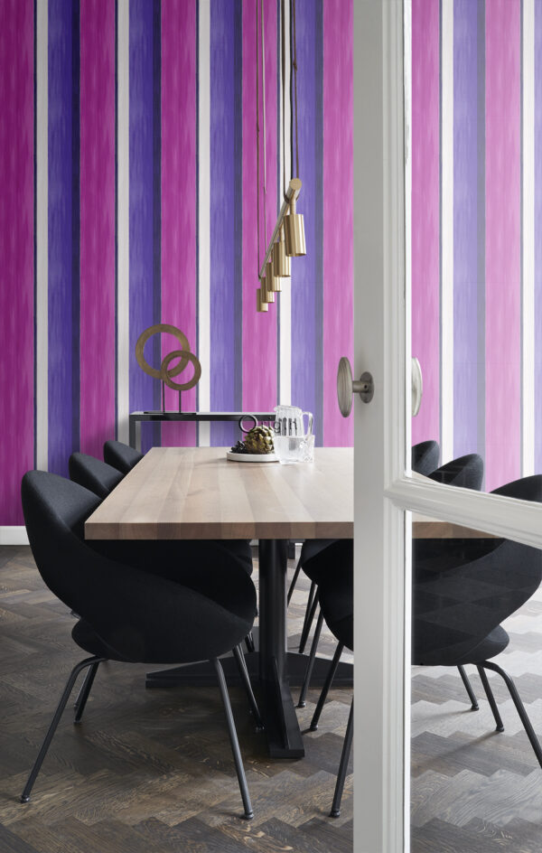Origin Wallcoverings tapeediribad - roosa ja lilla