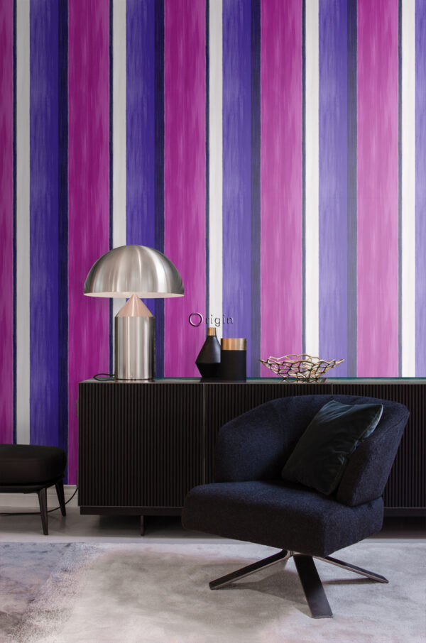 Origin Wallcoverings tapeediribad - roosa ja lilla