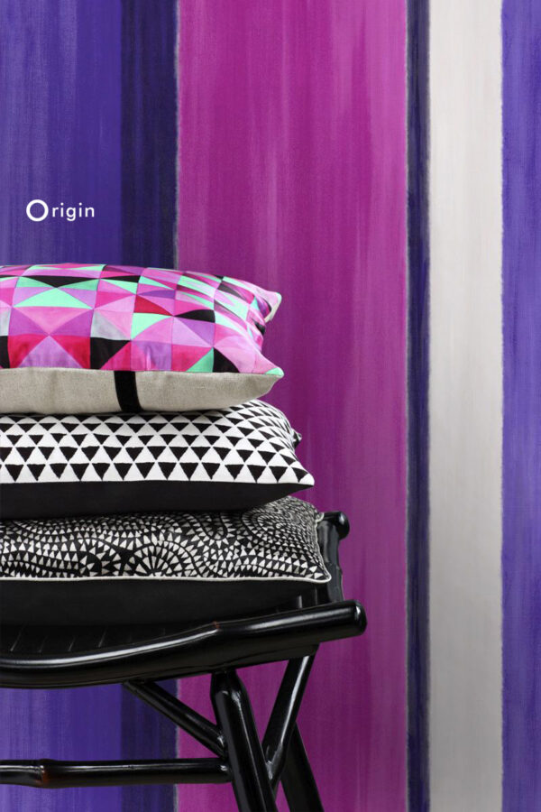 Origin Wallcoverings tapeediribad - roosa ja lilla