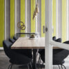 Origin Wallcoverings tapeediribad - sinepikollane ja pruun