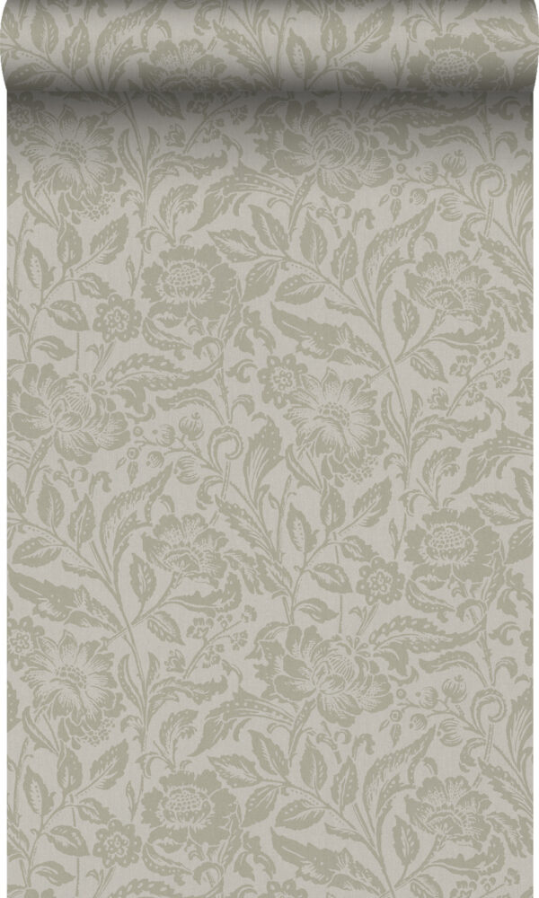 Origin Wallcoverings tapeet lilled helepruun
