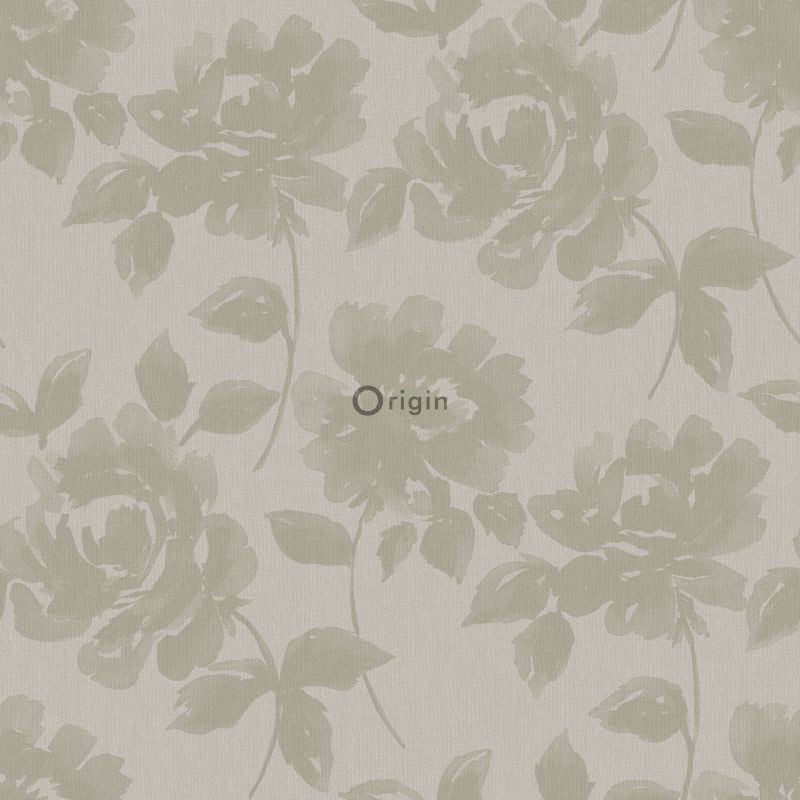 Origin Wallcoverings tapeet roosid - helepruun