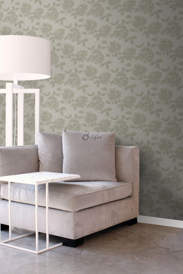 Origin Wallcoverings tapeet roosid - helepruun