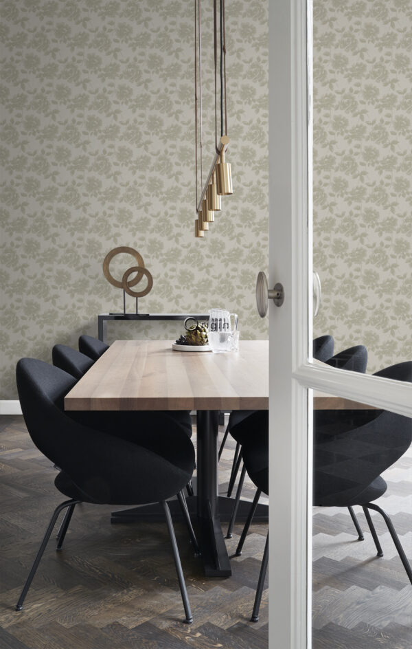Origin Wallcoverings tapeet roosid - helepruun