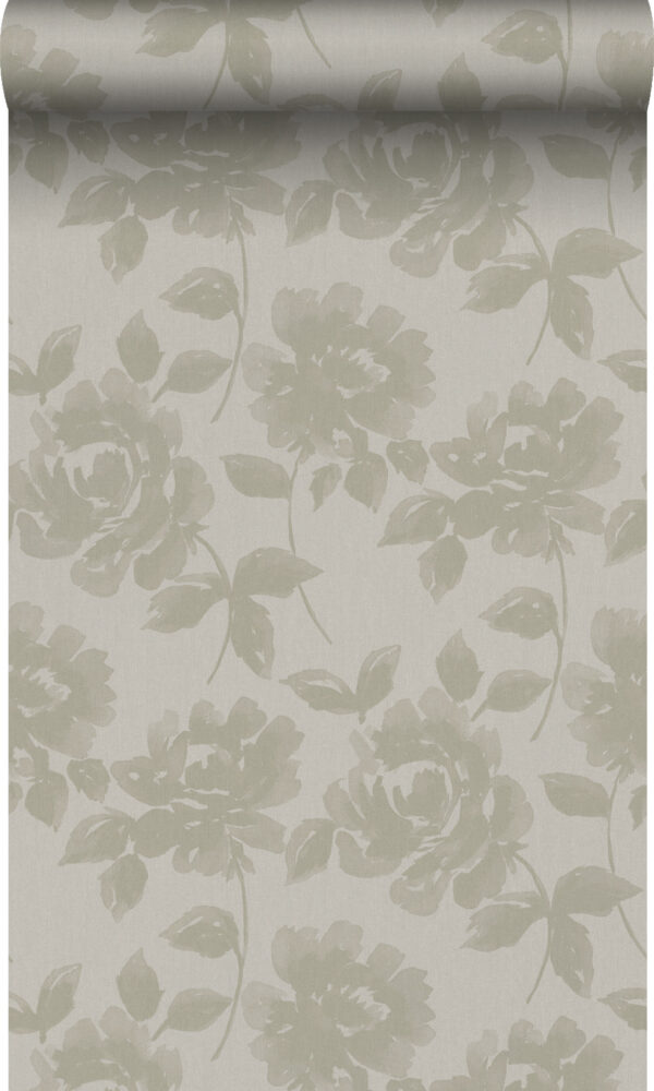 Origin Wallcoverings tapeet roosid - helepruun