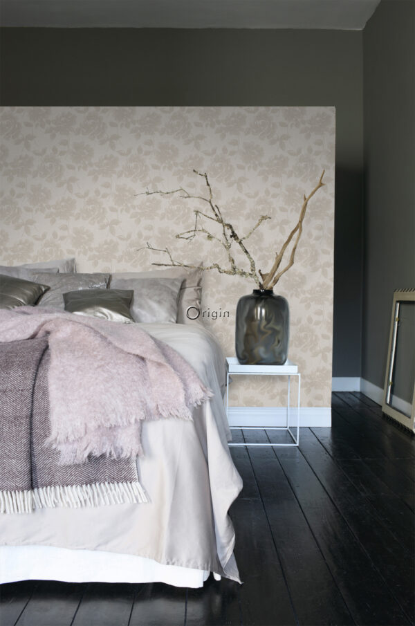 Origin Wallcoverings tapeet roosid - hele taupe
