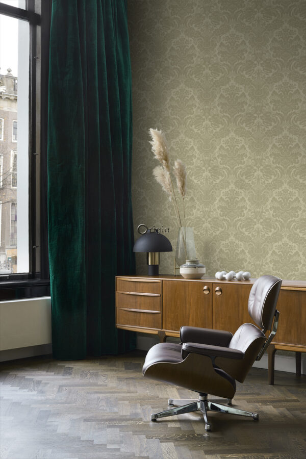 Origin Wallcoverings tapeet ornament - khaki
