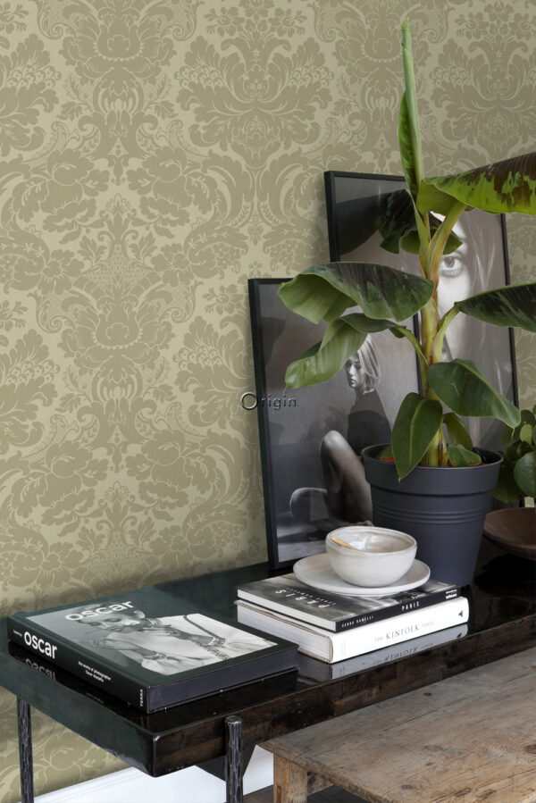 Origin Wallcoverings tapeet ornament - khaki