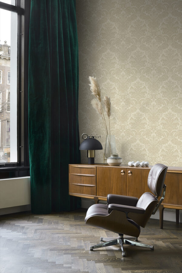 Origin Wallcoverings tapeet ornament soe beež