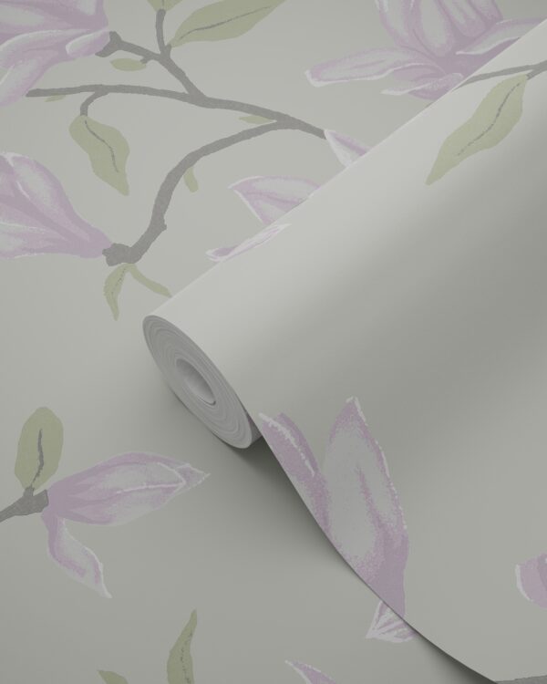 Origin Wallcoverings tapeet magnoolia - türkiis ja lilla