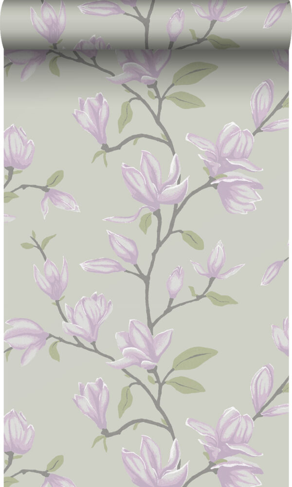 Origin Wallcoverings tapeet magnoolia - türkiis ja lilla