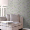 Origin Wallcoverings tapeet magnoolia - türkiis ja lilla