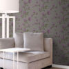 Origin Wallcoverings magnoolia tapeet - taupe ja lilla