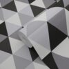 Origin Wallcoverings tapeet graafilised kolmnurgad - must ja valge