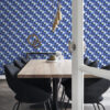 Origin Wallcoverings tapeet graafilised kolmnurgad - sinine