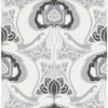Origin Wallcoverings tapeet art nouveau lillemotiiv - must ja hall
