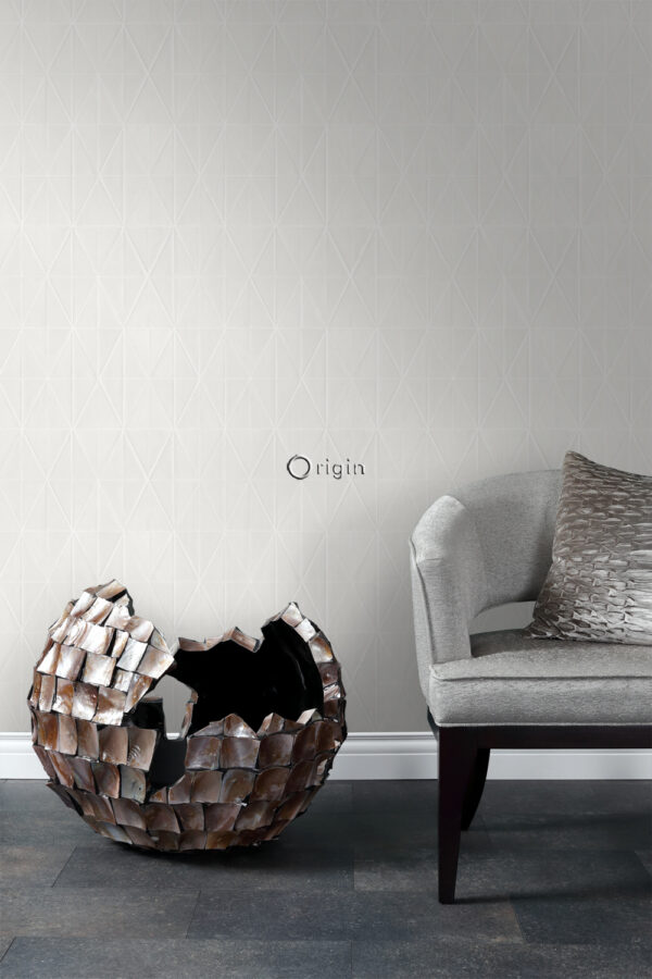 Origin Wallcoverings tapeet graafiline vorm - valgekirju