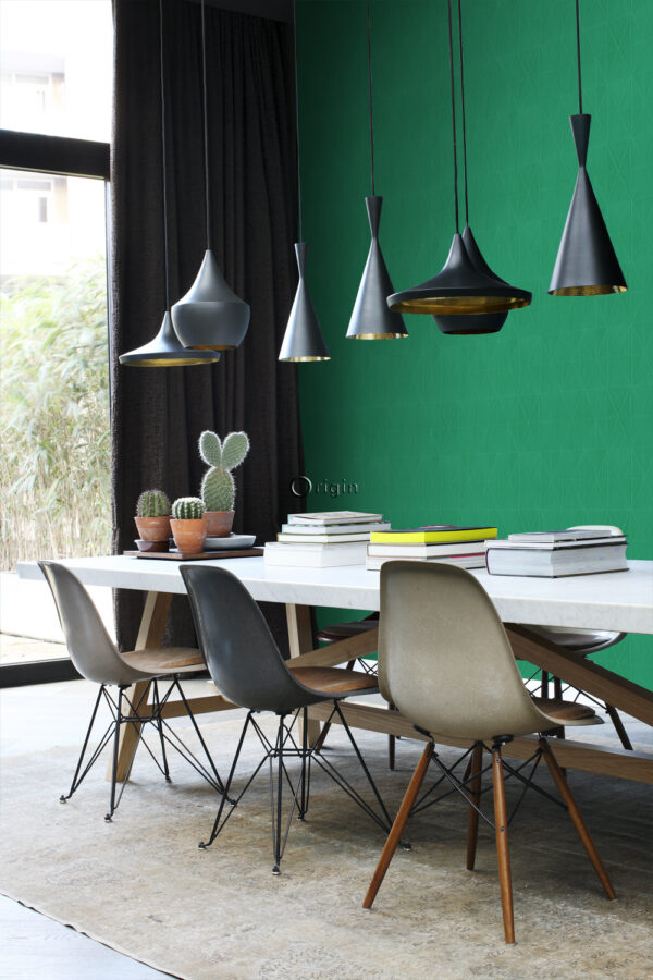 Origin Wallcoverings tapeet graafiline vorm roheline