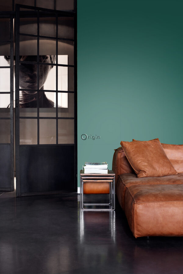 Origin Wallcoverings tapeet ühtlane läikiv türkiissinine